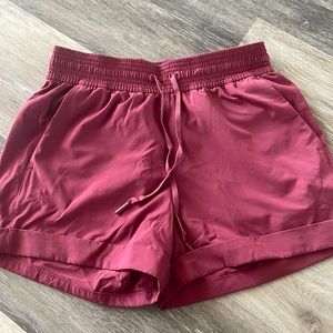 Lululemon Maroon Spring Break Away Shorts